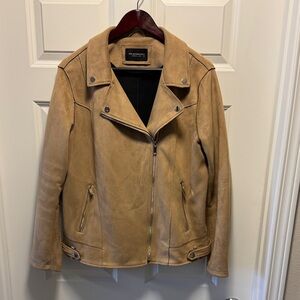 Tan faux Suede Women's Jacket size XL